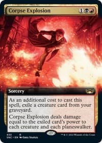 Corpse Explosion (Extended Art) - Streets of New Capenna - Magic: The Gathering card