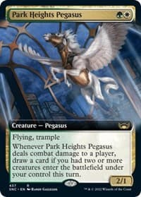 Park Heights Pegasus (Extended Art) - Streets of New Capenna - Magic: The Gathering card