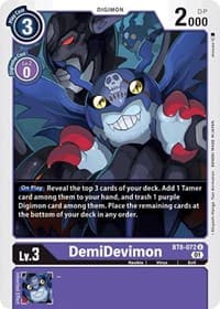 DemiDevimon - New Awakening - Digimon Card Game card