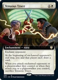 Tenuous Truce (Extended Art) - Commander: Streets of New Capenna - Magic: The Gathering card