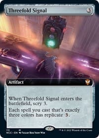 Threefold Signal (Extended Art) - Commander: Streets of New Capenna - Magic: The Gathering card