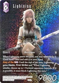 Lightning (Full Art Reprint) - Emissaries of Light - Final Fantasy TCG card