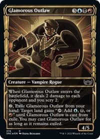 Glamorous Outlaw (Gilded Foil) - Streets of New Capenna - Magic: The Gathering card