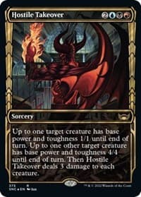 Hostile Takeover (Gilded Foil) - Streets of New Capenna - Magic: The Gathering card