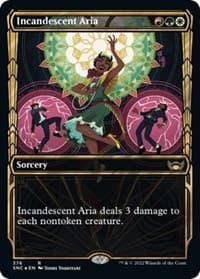 Incandescent Aria (Gilded Foil) - Streets of New Capenna - Magic: The Gathering card