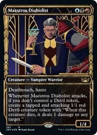 Maestros Diabolist (Gilded Foil) - Streets of New Capenna - Magic: The Gathering card