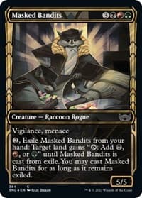 Masked Bandits (Gilded Foil) - Streets of New Capenna - Magic: The Gathering card