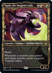 Ognis, the Dragon's Lash (Gilded Foil) - Streets of New Capenna - Magic: The Gathering card
