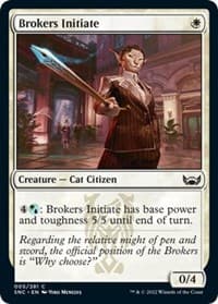 Brokers Initiate - Streets of New Capenna - Magic: The Gathering card