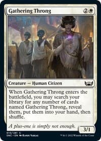 Gathering Throng - Streets of New Capenna - Magic: The Gathering card