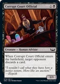 Corrupt Court Official - Streets of New Capenna - Magic: The Gathering card