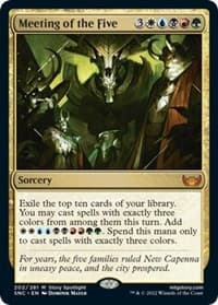 Meeting of the Five - Streets of New Capenna - Magic: The Gathering card