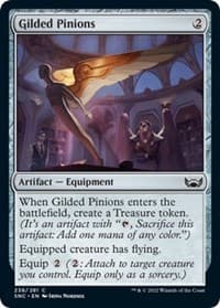 Gilded Pinions - Streets of New Capenna - Magic: The Gathering card