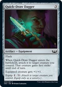 Quick-Draw Dagger - Streets of New Capenna - Magic: The Gathering card