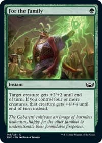 For the Family - Streets of New Capenna - Magic: The Gathering card