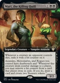 Mari, the Killing Quill (Extended Art) - Commander: Streets of New Capenna - Magic: The Gathering card
