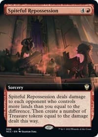 Spiteful Repossession (Extended Art) - Commander: Streets of New Capenna - Magic: The Gathering card