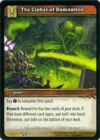 The Cipher of Damnation - The Hunt for Illidan - WoW card
