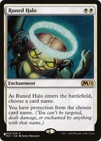 Runed Halo - The List Reprints - Magic: The Gathering card
