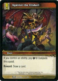 Against the Illidari - The Hunt for Illidan - WoW card