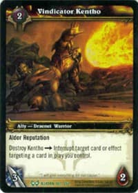 Vindicator Kentho - The Hunt for Illidan - WoW card