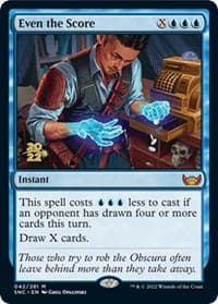 Even the Score - Prerelease Cards - Magic: The Gathering card