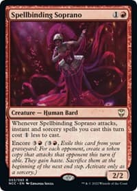 Spellbinding Soprano - Commander: Streets of New Capenna - Magic: The Gathering card