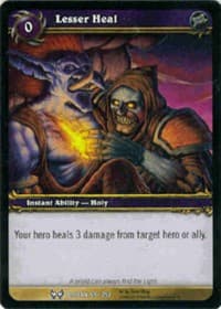 Lesser Heal - The Hunt for Illidan - WoW card