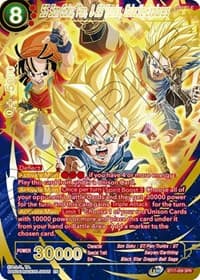 SS Son Goku, Pan, & SS Trunks, Galactic Explorers (SPR) - Ultimate Squad - Dragon Ball Super: Masters card