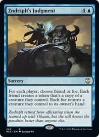 Zndrsplt's Judgment - Commander: Streets of New Capenna - Magic: The Gathering card