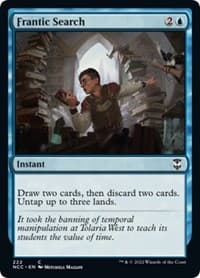 Frantic Search - Commander: Streets of New Capenna - Magic: The Gathering card