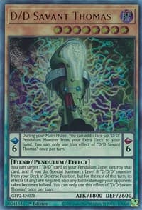 D/D Savant Thomas - Ghosts From the Past: The 2nd Haunting - YuGiOh card