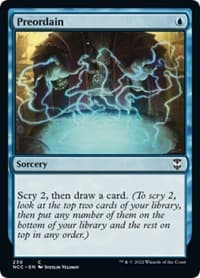 Preordain - Commander: Streets of New Capenna - Magic: The Gathering card