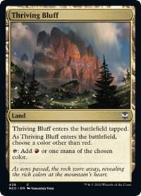 Thriving Bluff - Commander: Streets of New Capenna - Magic: The Gathering card