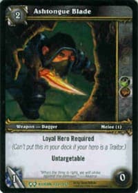 Ashtongue Blade - The Hunt for Illidan - WoW card