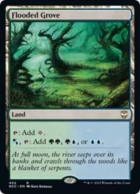 Flooded Grove - Commander: Streets of New Capenna - Magic: The Gathering card