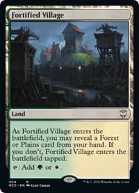 Fortified Village - Commander: Streets of New Capenna - Magic: The Gathering card