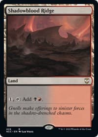 Shadowblood Ridge - Commander: Streets of New Capenna - Magic: The Gathering card