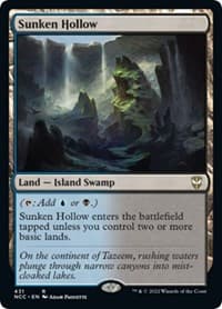 Sunken Hollow - Commander: Streets of New Capenna - Magic: The Gathering card