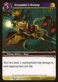 Crusader's Sweep - The Hunt for Illidan - WoW card