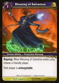Blessing of Salvation - The Hunt for Illidan - WoW card