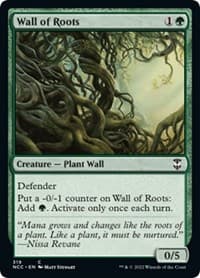 Wall of Roots - Commander: Streets of New Capenna - Magic: The Gathering card