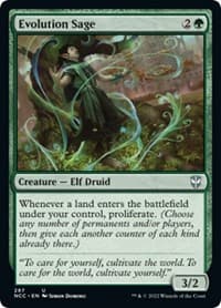 Evolution Sage - Commander: Streets of New Capenna - Magic: The Gathering card