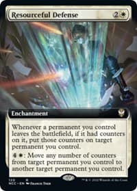 Resourceful Defense (Extended Art) - Commander: Streets of New Capenna - Magic: The Gathering card
