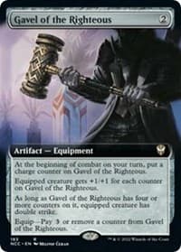 Gavel of the Righteous (Extended Art) - Commander: Streets of New Capenna - Magic: The Gathering card