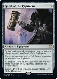 Gavel of the Righteous - Commander: Streets of New Capenna - Magic: The Gathering card