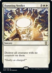 Damning Verdict - Commander: Streets of New Capenna - Magic: The Gathering card