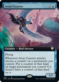 Aven Courier (Extended Art) - Commander: Streets of New Capenna - Magic: The Gathering card