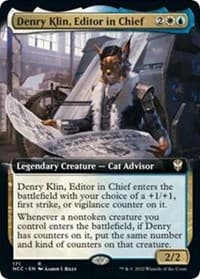 Denry Klin, Editor in Chief (Extended Art) - Commander: Streets of New Capenna - Magic: The Gathering card