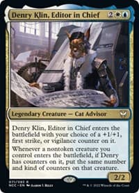 Denry Klin, Editor in Chief - Commander: Streets of New Capenna - Magic: The Gathering card